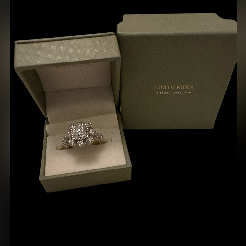 Judith Ripka 925 Silver Ring Size 9
